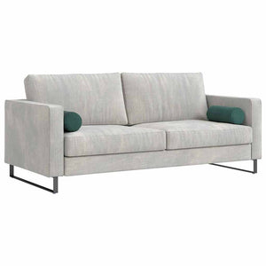 Bolsterkuddar 2 pcs Mörkgrön Ø 15 x 40 cm Kordread tyg