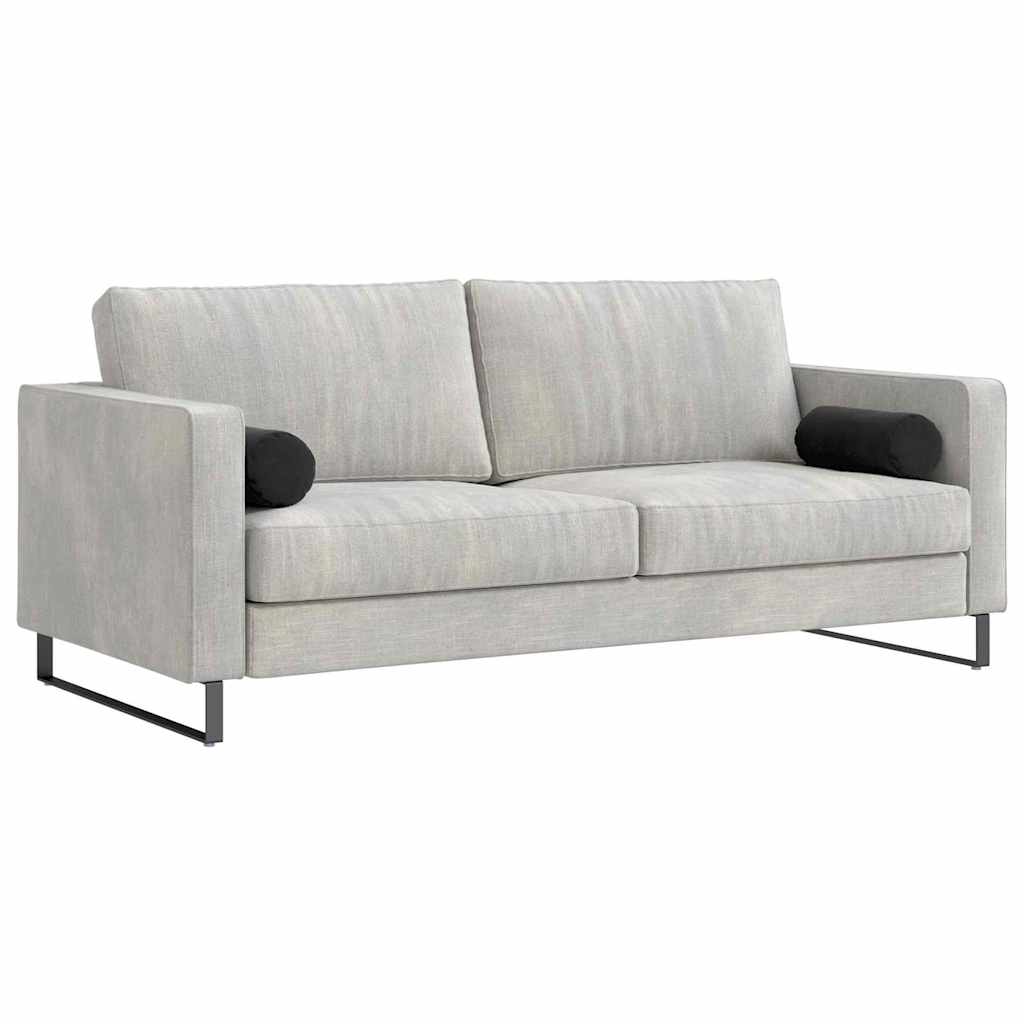 Bolsterkuddar 2 pcs Svart Ø 15 x 40 cm Kordread tyg