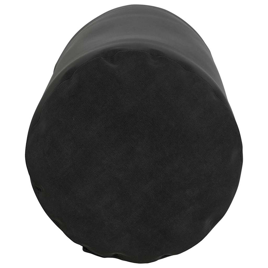 Bolsterkuddar 2 pcs Svart Ø 15 x 40 cm Kordread tyg