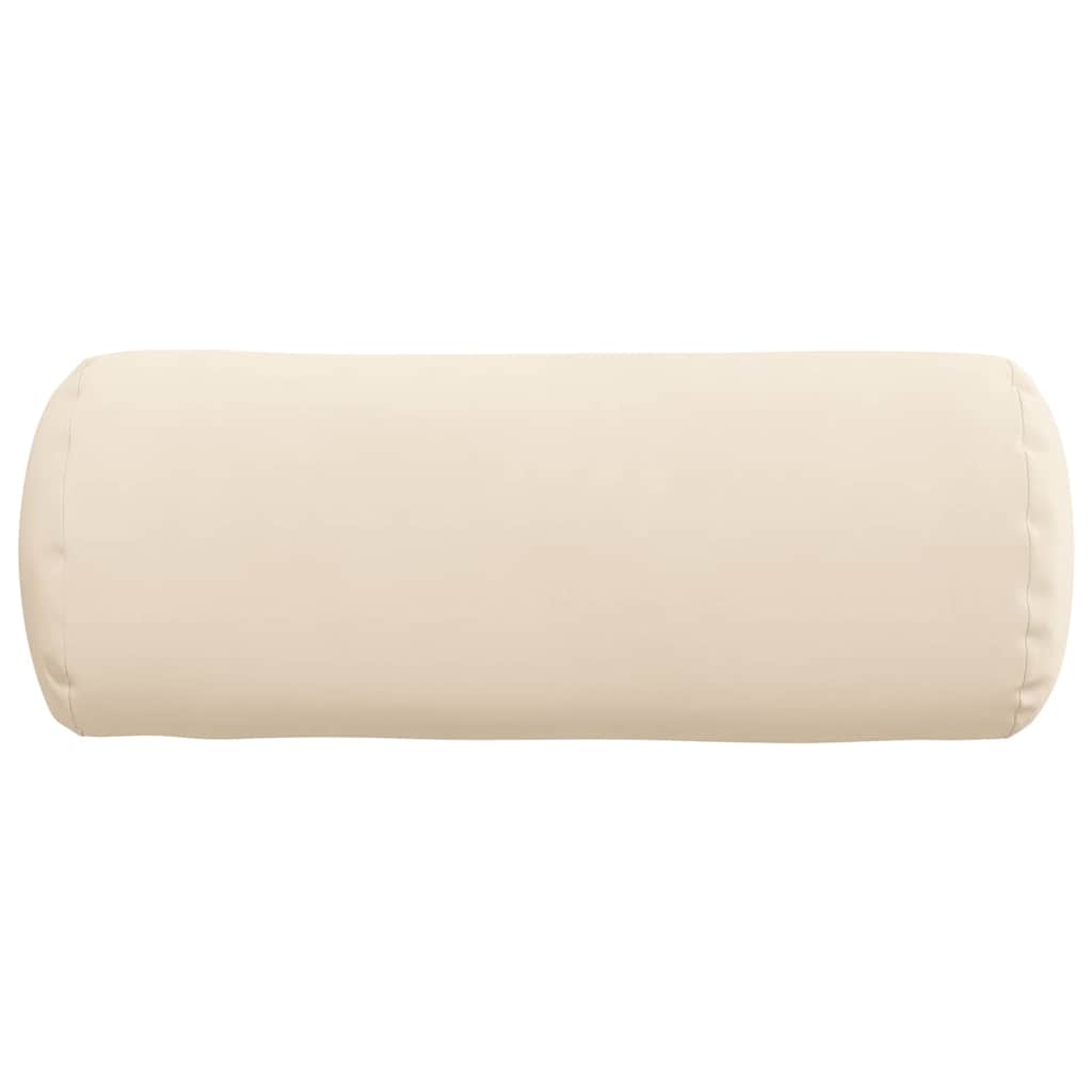 Bolsterkuddar 2 pcs Beige Ø 15 x 40 cm Mikrofiber Tyg