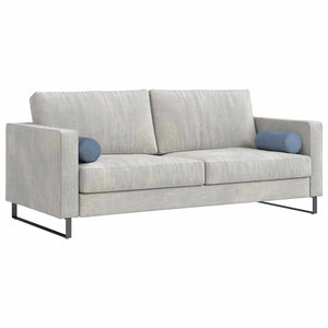 Bolsterkuddar 2 pcs Blå Ø 15 x 40 cm Kordread tyg