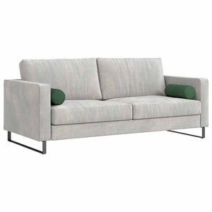 Bolsterkuddar 2 pcs Mörkgrön Ø 15 x 40 cm Kordread tyg