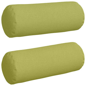 Bolsterkuddar 2 pcs Ljusgrön Ø 25 x 70 cm tyg