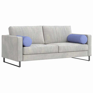 Bolsterkuddar 2 pcs Jeansblå Ø 25 x 70 cm tyg