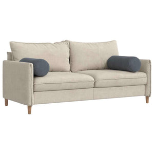 Bolsterkuddar 2 pcs Mörkgrå Ø 25 x 70 cm Kordread tyg