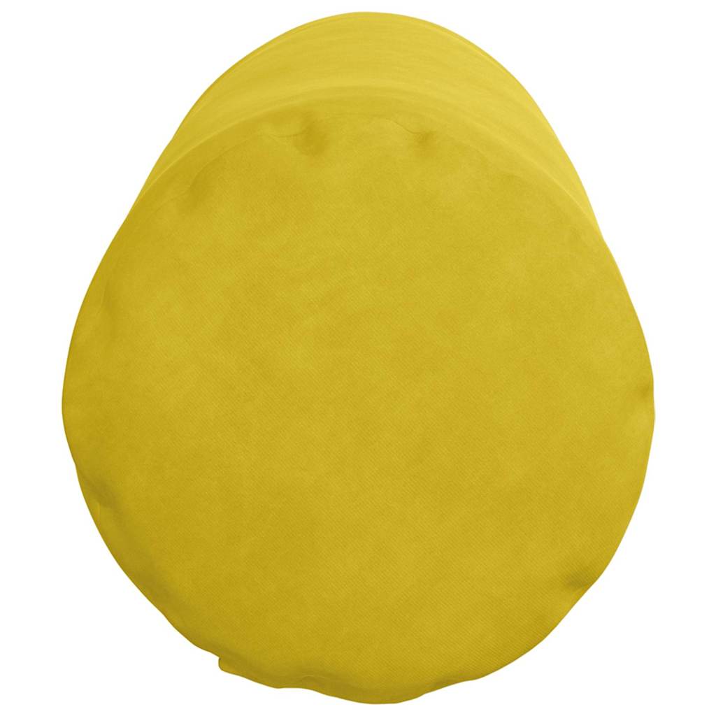 Bolsterkuddar 2 pcs Gul Ø 25 x 70 cm Kordread tyg