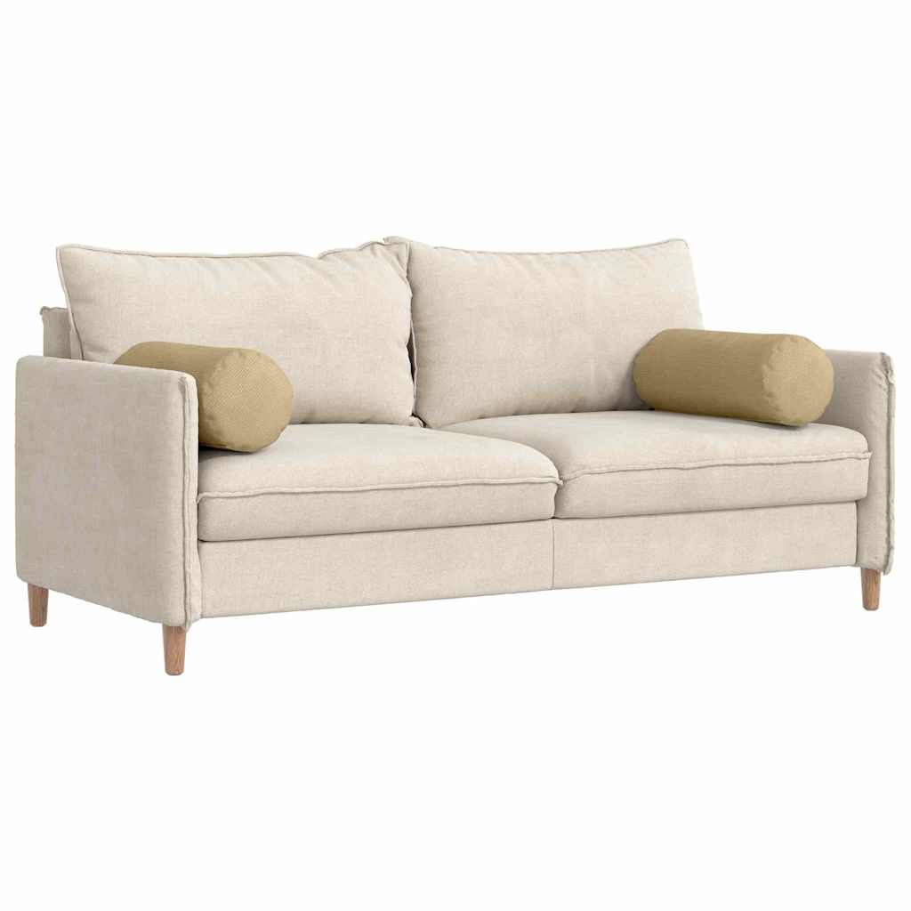 Bolsterkuddar 2 pcs Grågrön Ø 25 x 70 cm Kordread tyg