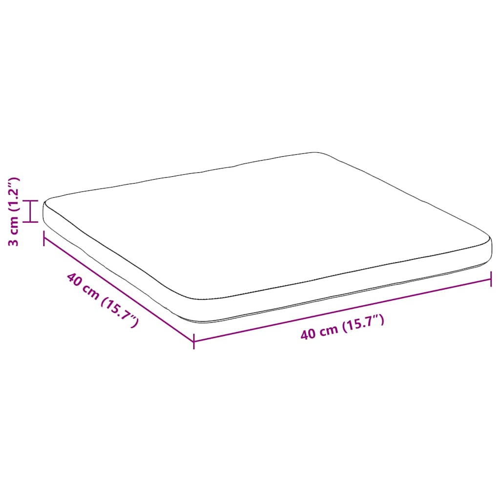 Sittkuddar 4 pcs Ljusgrön 40 x 40 x 3 cm Sammet