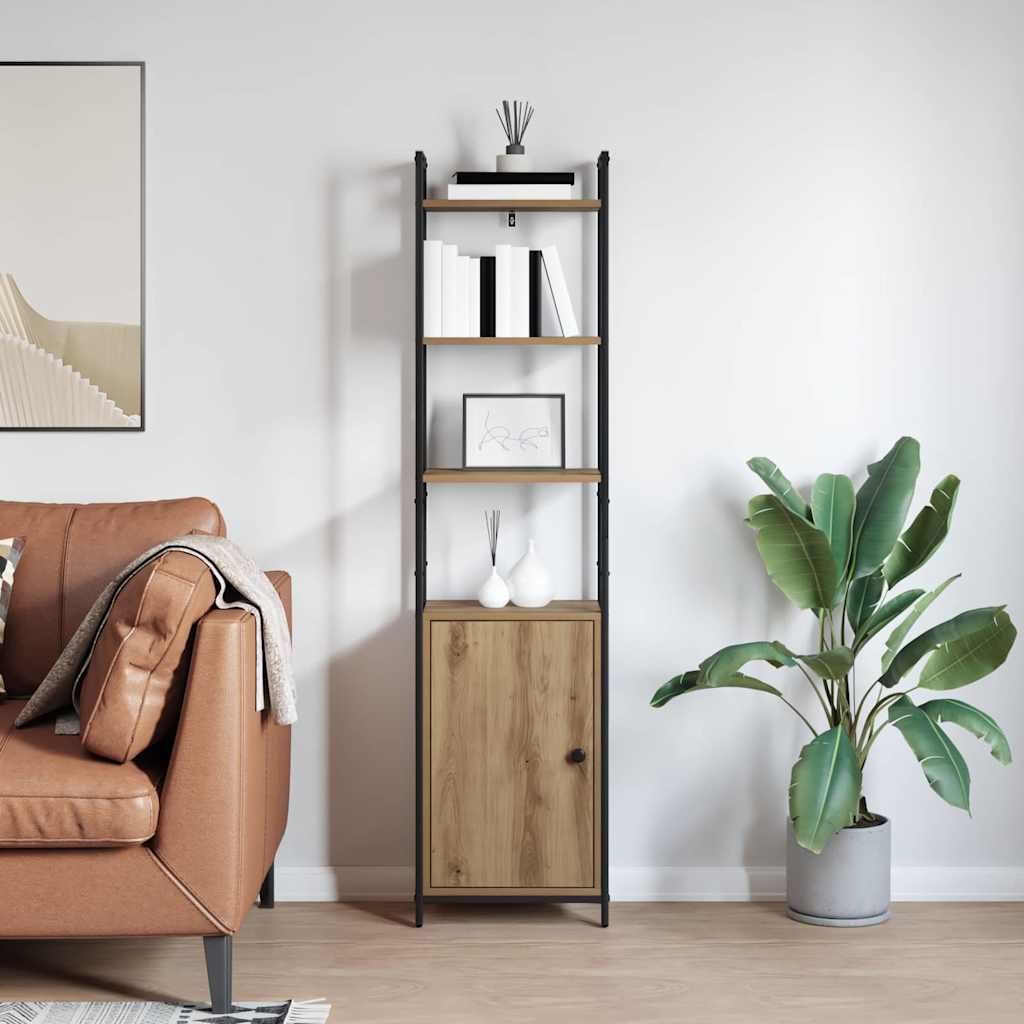 Bokskåp Artisan Ek 40 x 24 x 161 cm Konstruerat trä