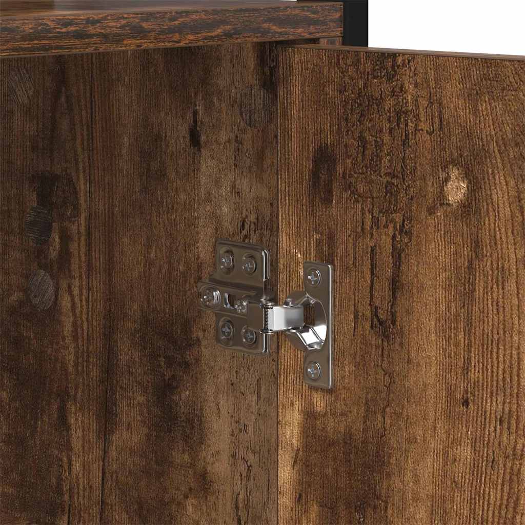 Bokskåp Rökt ek 60 x 24 x 161 cm Konstruerat trä