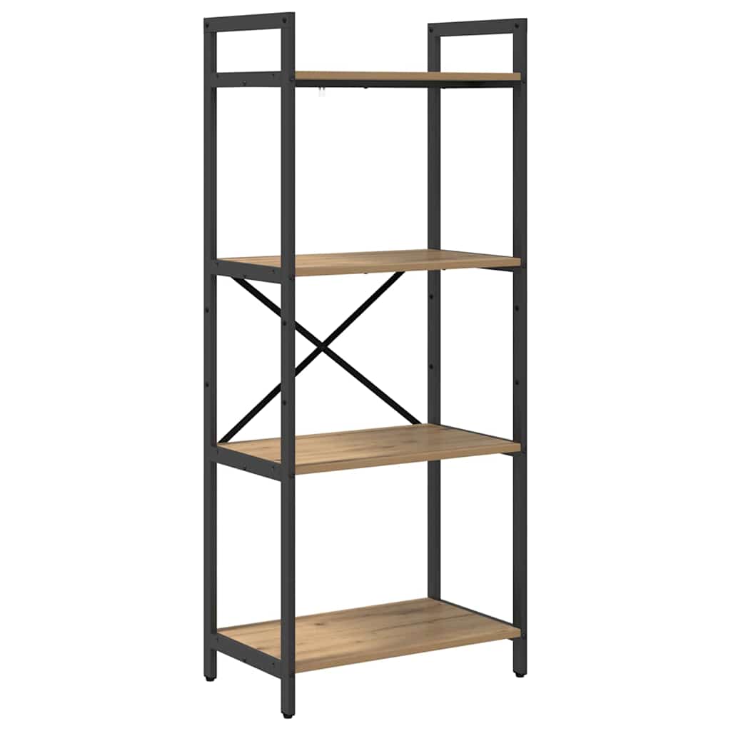 Hyllsystem 4 nivåer 56 x 34 x 133,5 cm Konstruerat trä