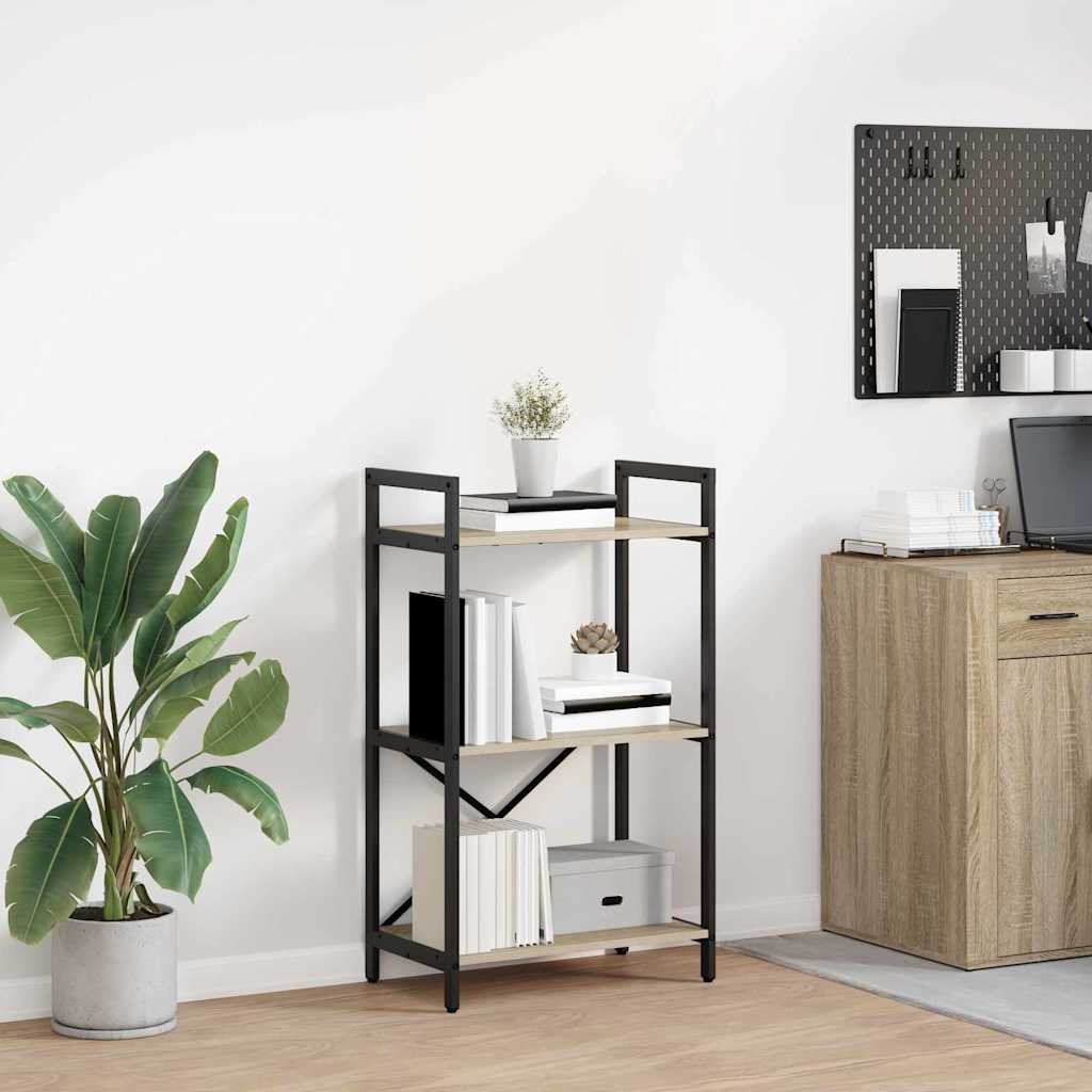 Hyllsystem Sonoma-ek 56 x 34 x 96 cm Konstruerat trä