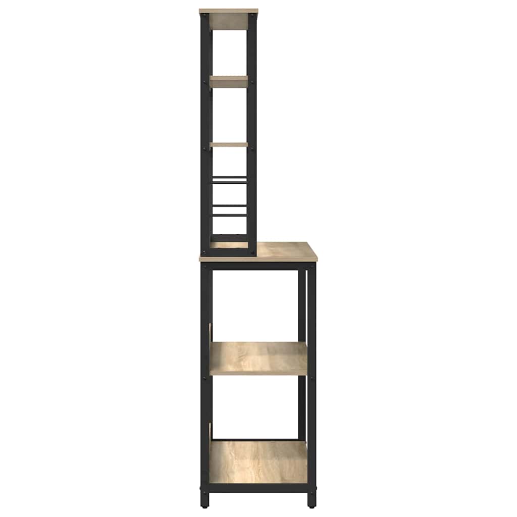 Köks hylla Sonoma-ek 80 x 40 x 168 cm Konstruerat trä