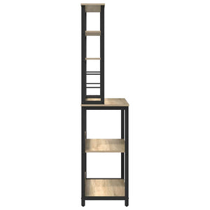 Köks hylla Sonoma-ek 80 x 40 x 168 cm Konstruerat trä