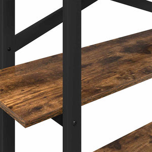 Hyllsystem Rökt ek 100 x 33,5 x 102 cm Konstruerat trä