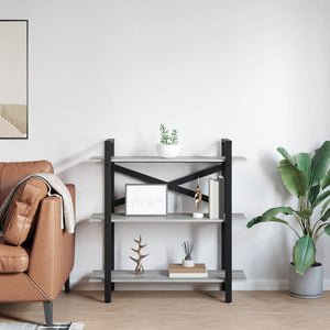 Hyllsystem Grå Sonoma 100 x 33,5 x 102 cm Konstruerat trä
