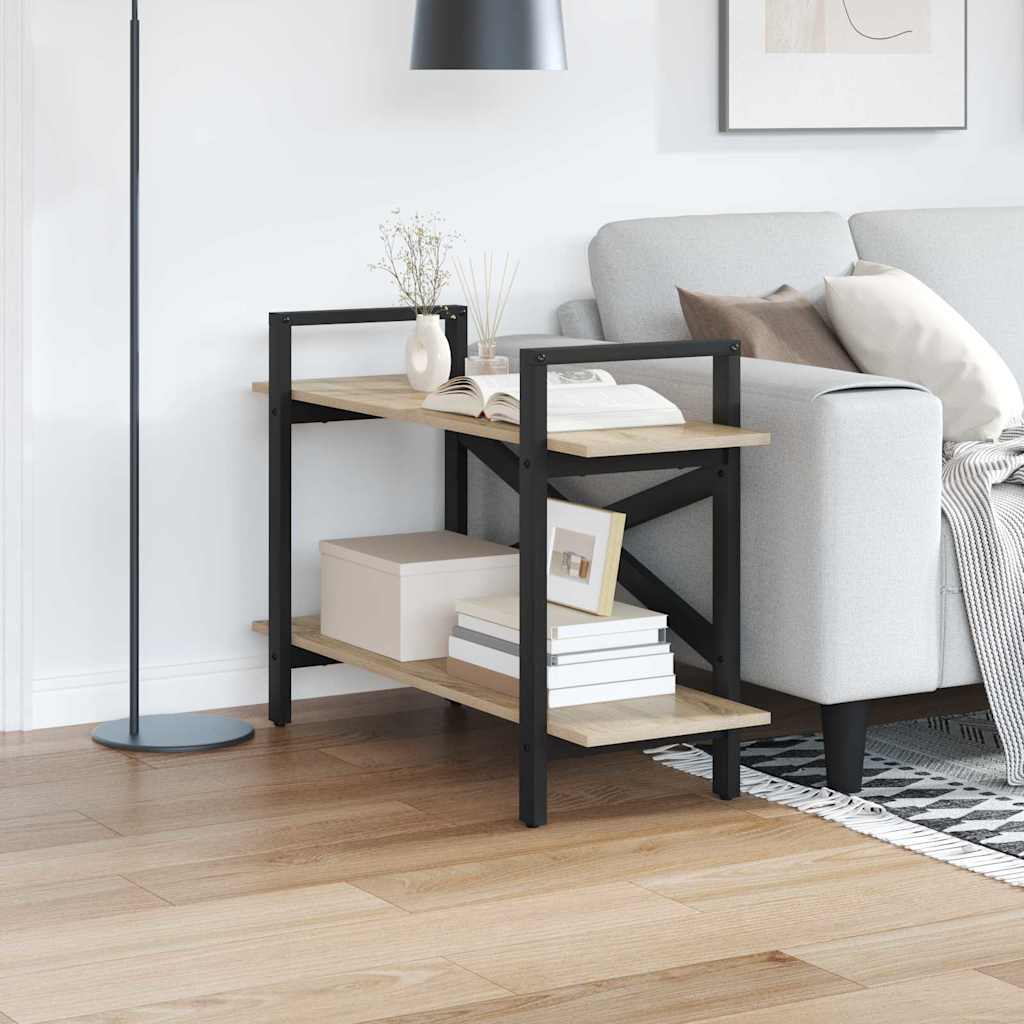 Hyllsystem 2 nivåer 100 x 33,5 x 64 cm Konstruerat trä