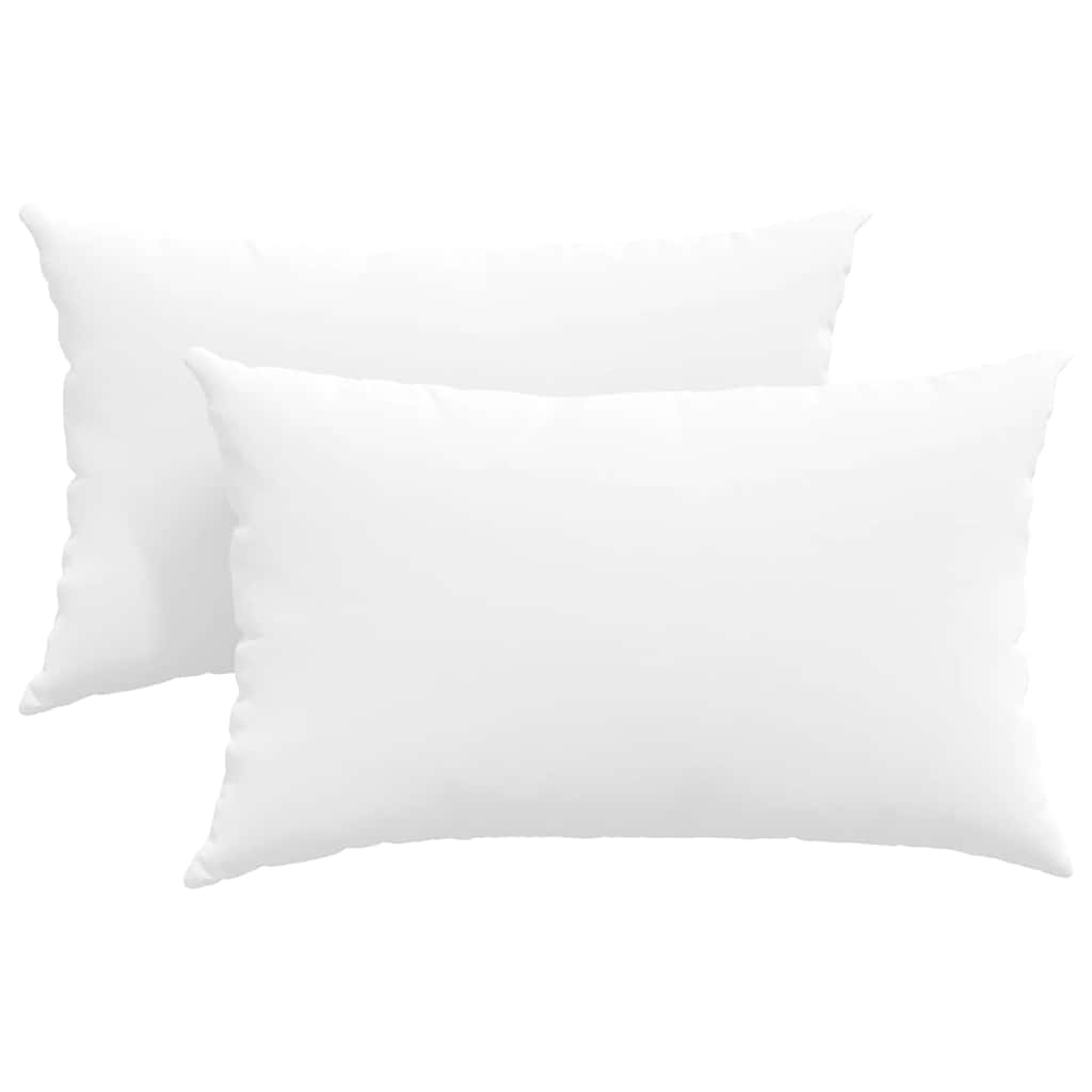 Sofakuddar 2 pcs Vit 50 x 30 cm tyg
