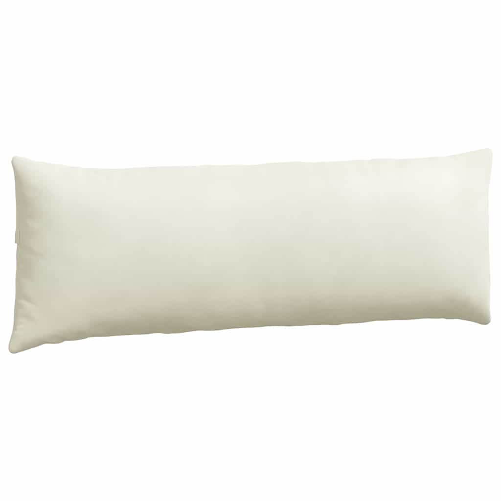 Sofakuddar 2 pcs Kräm 120 x 40 cm Kordread tyg