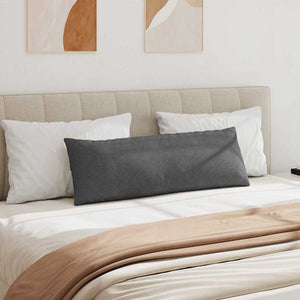 Sofakuddar 2 pcs Mörkgrå 120 x 40 cm Kordread tyg