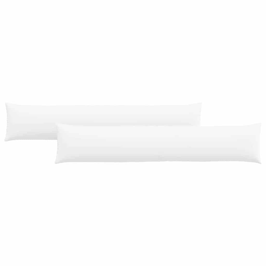 Sofakuddar 2 pcs Vit 200 x 40 cm tyg