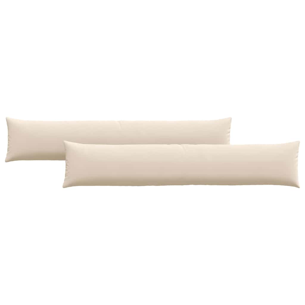 Sofakuddar 2 pcs Beige 200 x 40 cm tyg