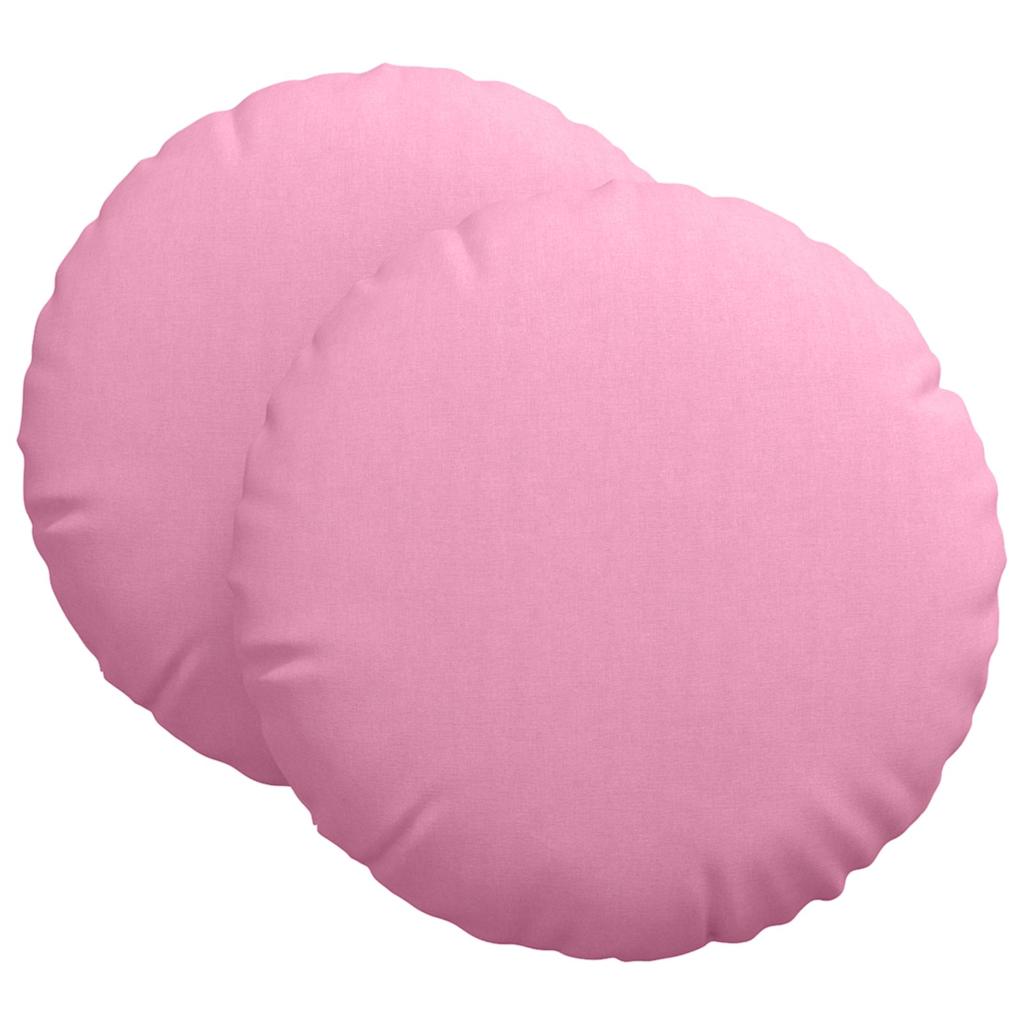 Sittkuddar 2 pcs Rosa Ø80 x 29 cm tyg
