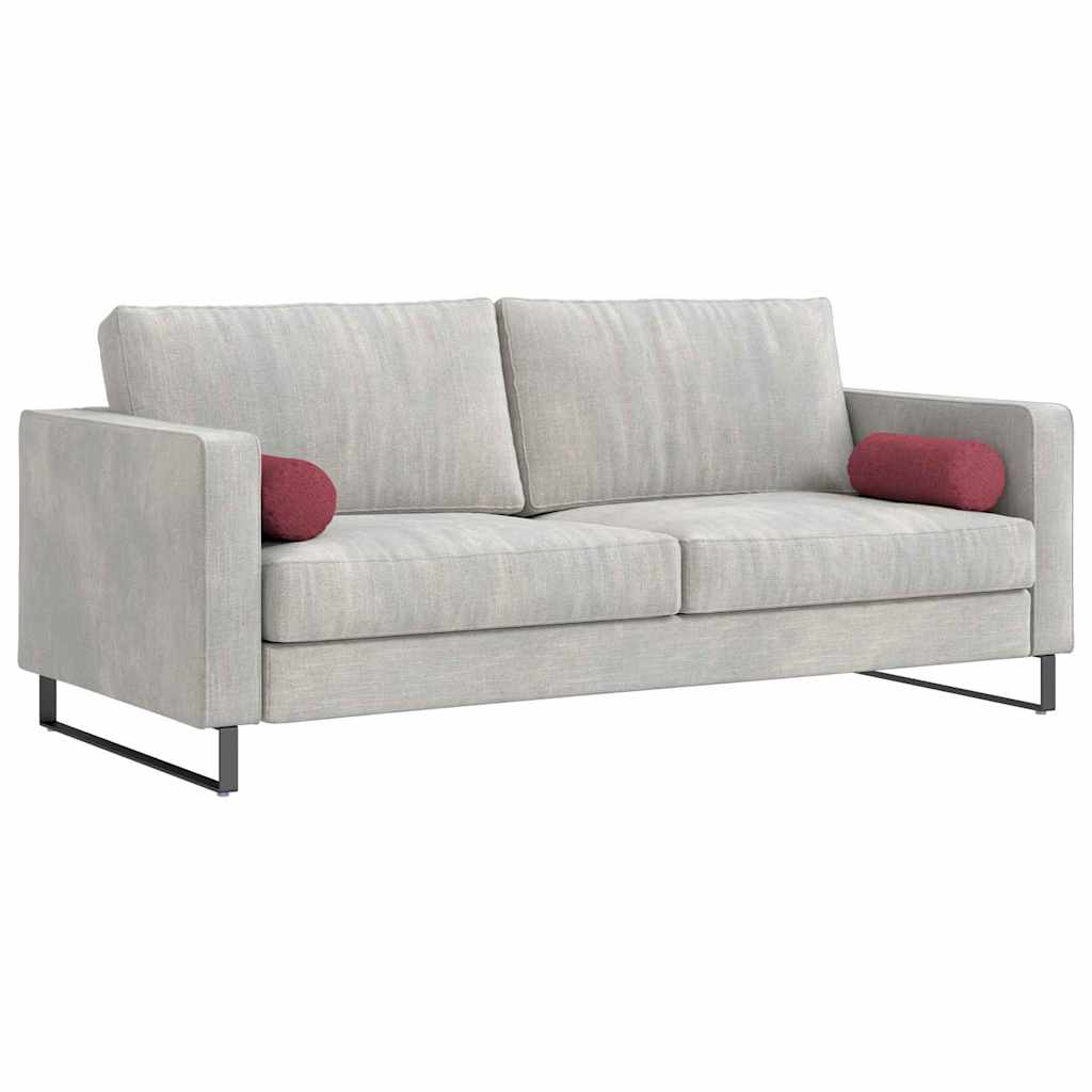 Bolsterkuddar 2 pcs Vinröd Ø 15 x 40 cm tyg