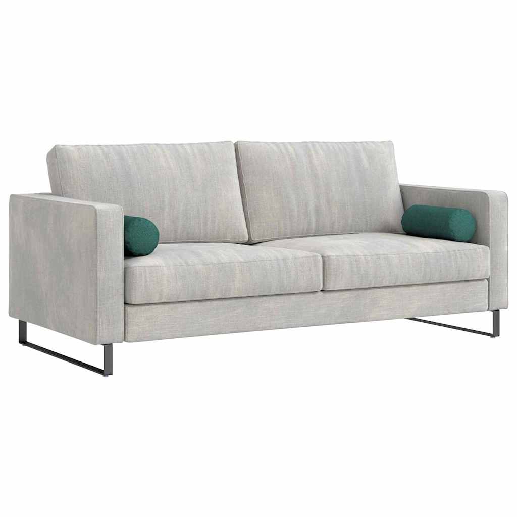 Bolsterkuddar 2 pcs Mörkgrön Ø 15 x 40 cm tyg