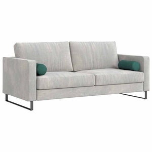 Bolsterkuddar 2 pcs Mörkgrön Ø 15 x 40 cm tyg