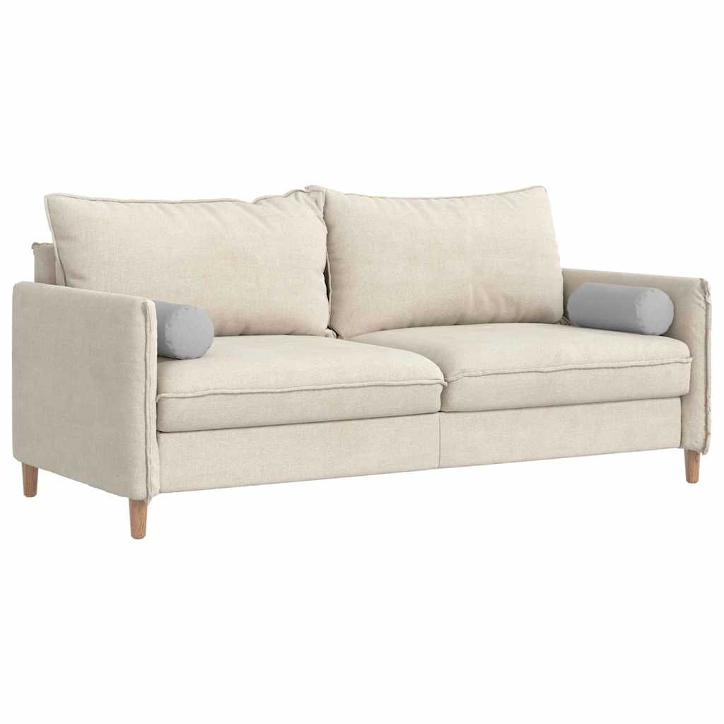 Bolsterkuddar 2 pcs Moln Grå Ø 15 x 40 cm tyg