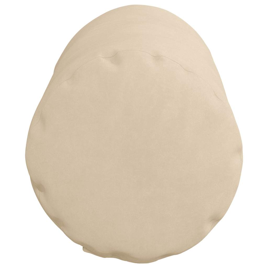 Bolsterkuddar 2 pcs Kräm Ø 15 x 40 cm Mikrofiber Tyg