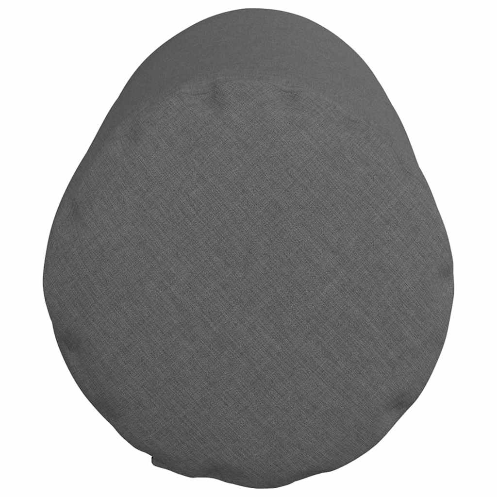 Bolsterkuddar 2 pcs Mörkgrå Ø 25 x 70 cm tyg