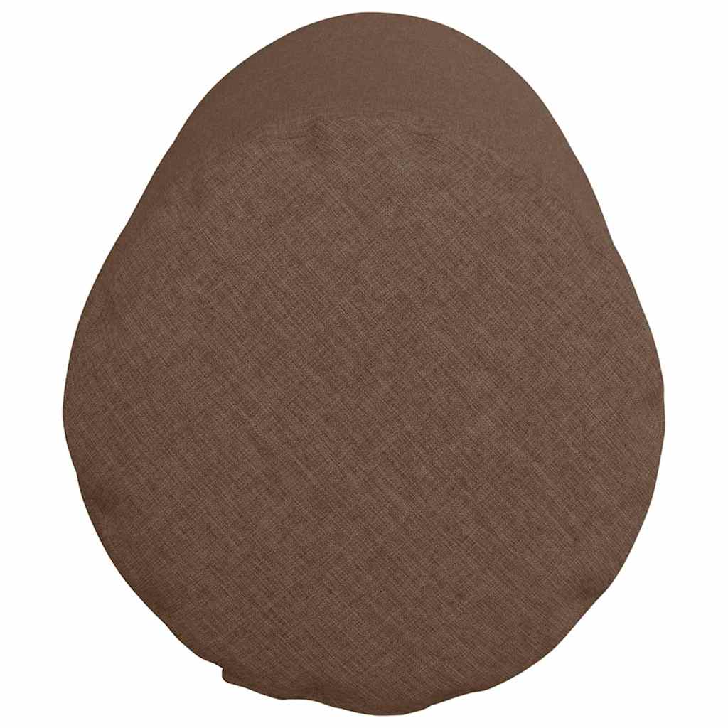 Bolsterkuddar 2 pcs Brun Ø 25 x 70 cm tyg