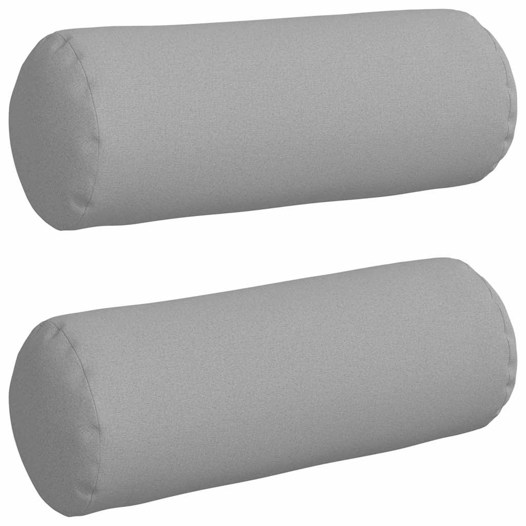 Bolsterkuddar 2 pcs Moln Grå Ø 25 x 70 cm tyg