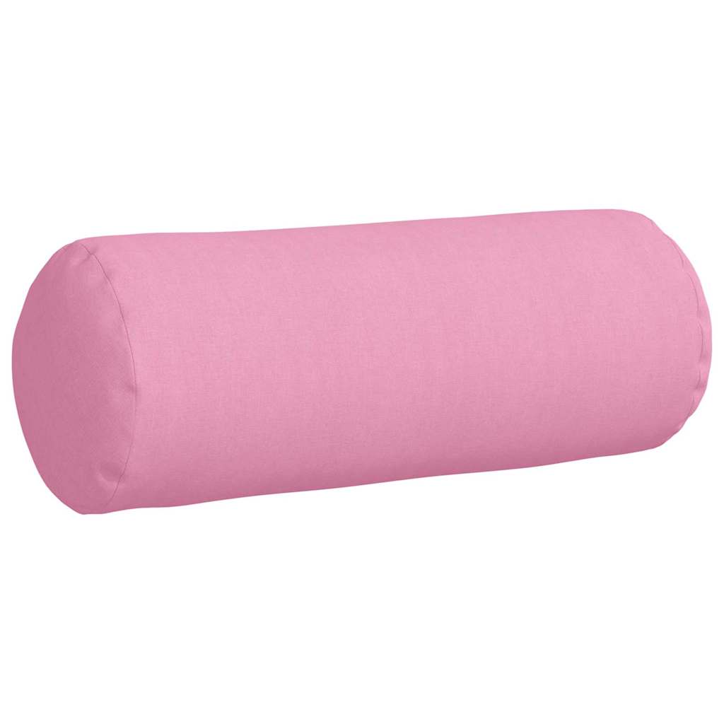Bolsterkuddar 2 pcs Rosa Ø 25 x 70 cm tyg