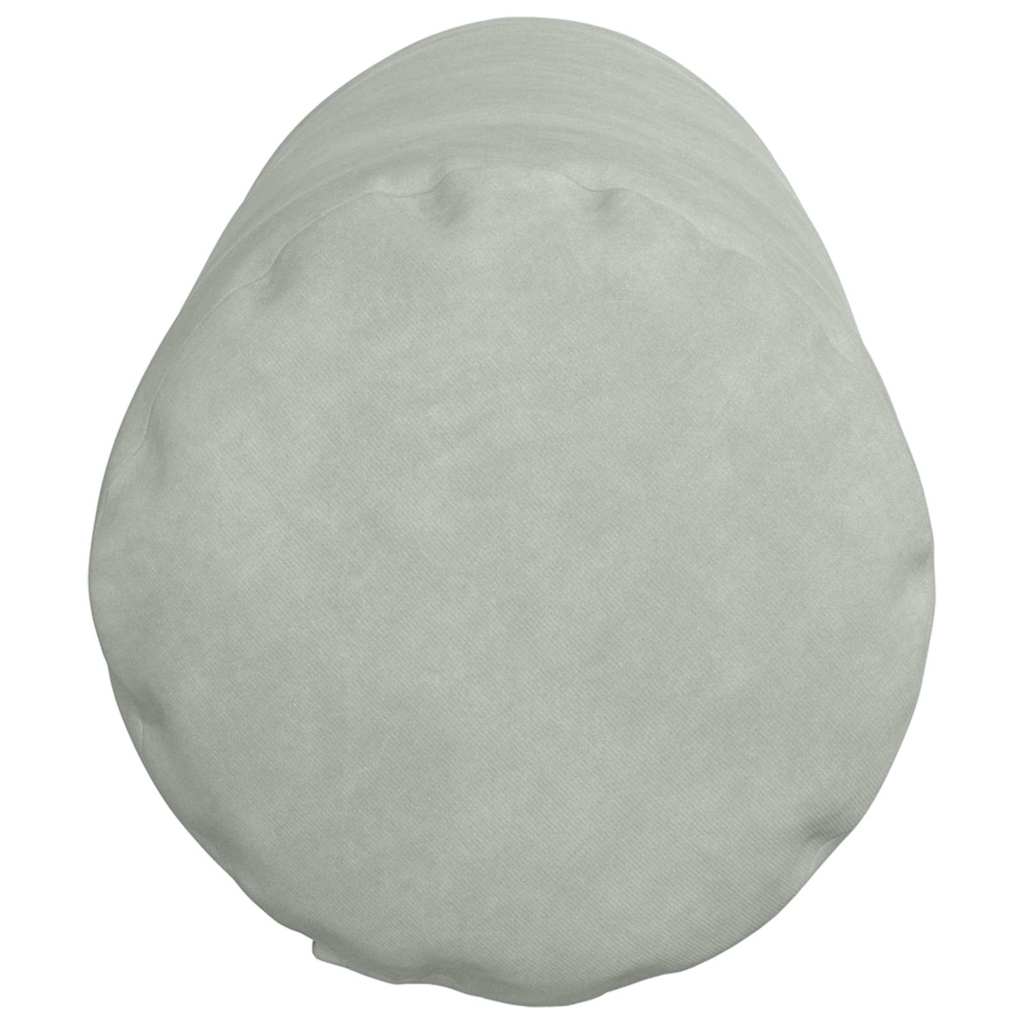 Bolsterkuddar 2 pcs Ljusgrå Ø 25 x 70 cm Kordread tyg