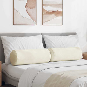 Bolsterkuddar 2 pcs Kräm Ø 25 x 70 cm Kordread tyg