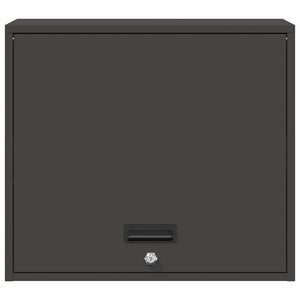 Vägghylla för garage Svart 60 x 40 x 53 cm Pulverlackerad stål