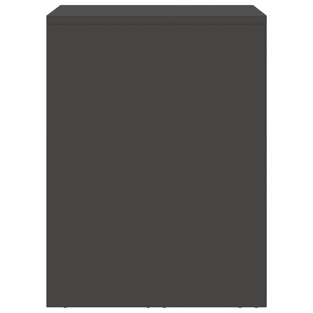 Vägghylla för garage Svart 60 x 40 x 53 cm Pulverlackerad stål