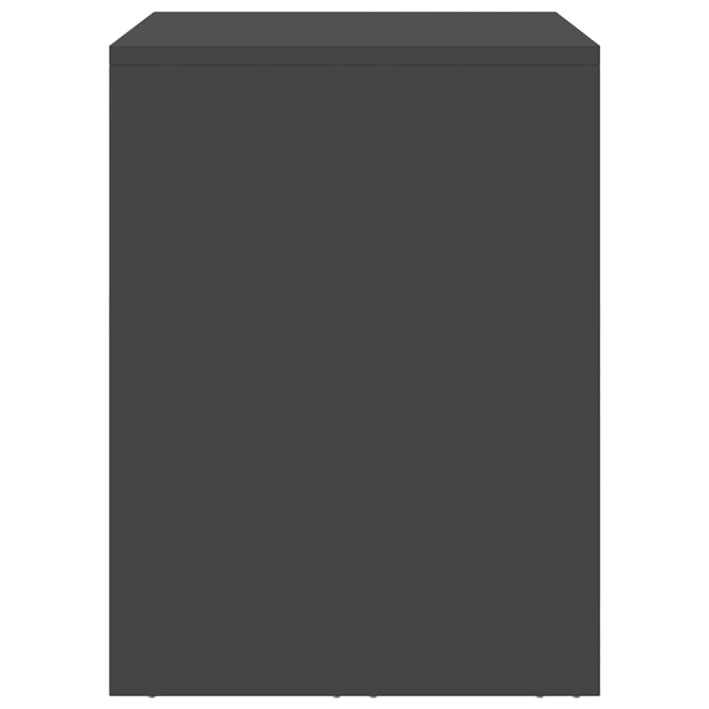 Vägghylla för garage Svart 80 x 33 x 35 cm Pulverlackerad stål