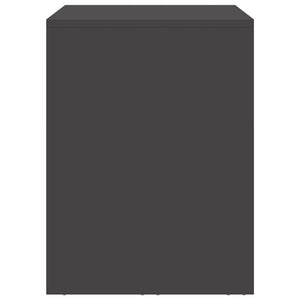 Vägghylla för garage Svart 80 x 33 x 35 cm Pulverlackerad stål