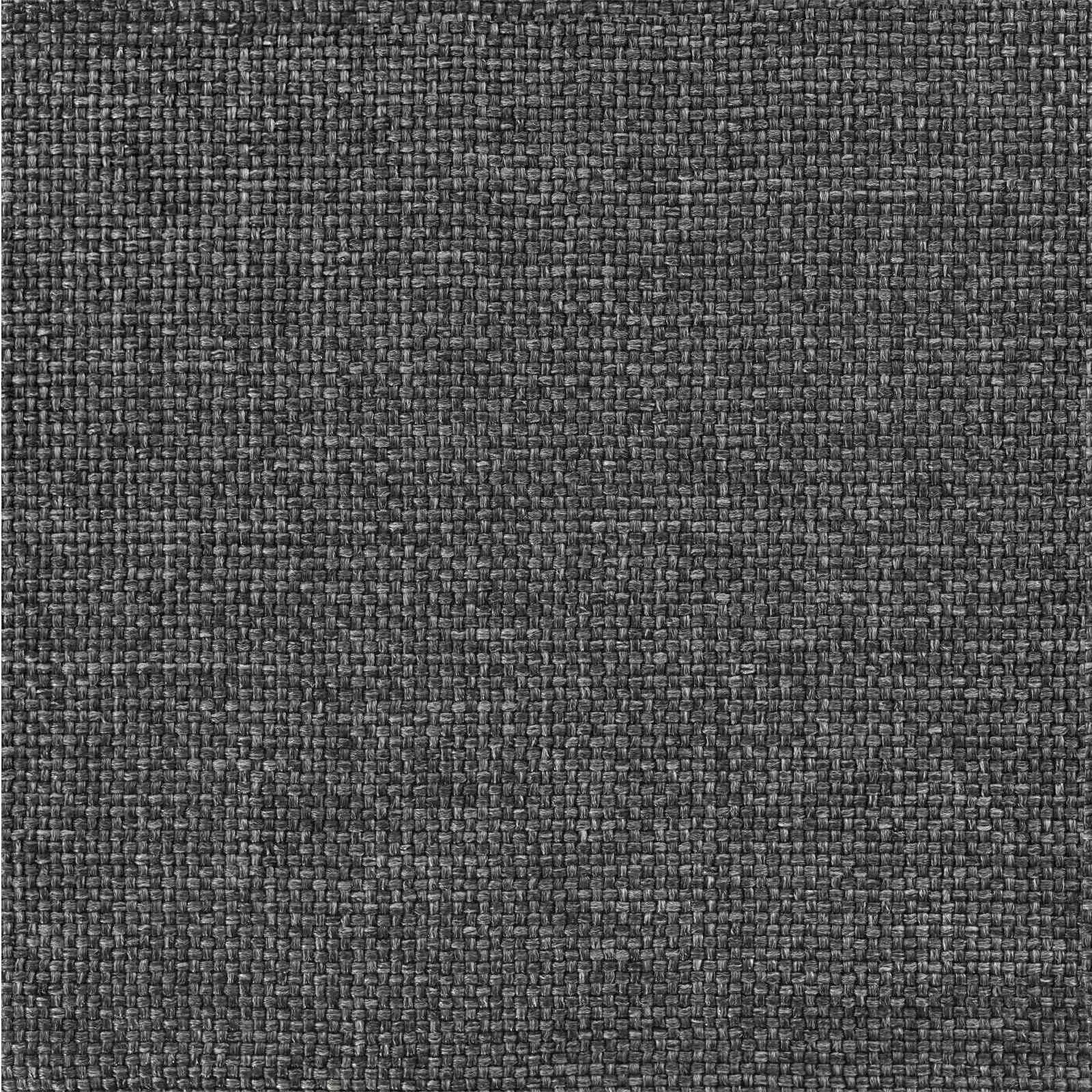 Sängram med Klädd Huvudgavel Mörkgrå 140 x 190 cm Massiv furu