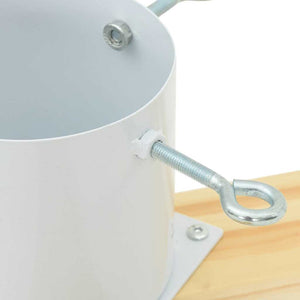 Julgranställ 1.73 Vit 50 x 50 x 16 cm Massiv furu