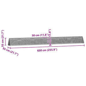 Hönshus Silver 650 x 55 x 55 cm Galvaniserat Stål