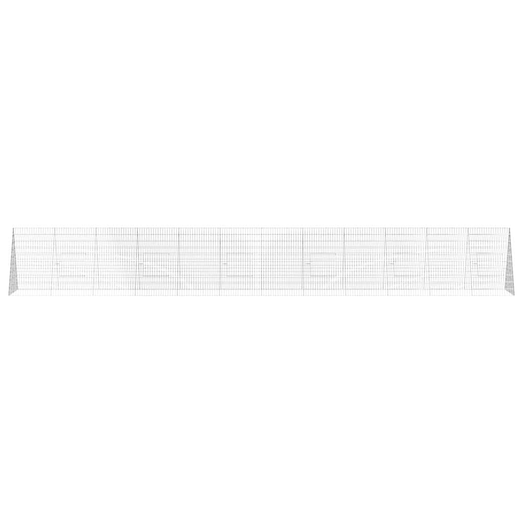 Hönshus Silver 650 x 100 x 85 cm Galvaniserat Stål