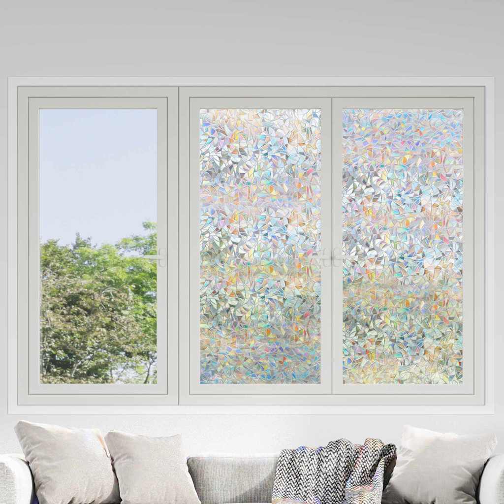 Statisk fönsterfilm Transparent 90 x 2000 cm PVC