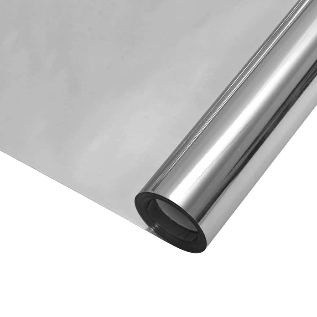 Statisk Reflekterande Solfönsterfilm Silver 45 x 1000 cm PVC