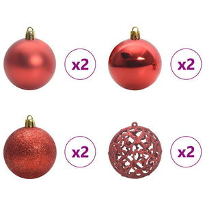 Plast Hingad Julgran med LED -remsljus Vit 150 cm PE och PVC