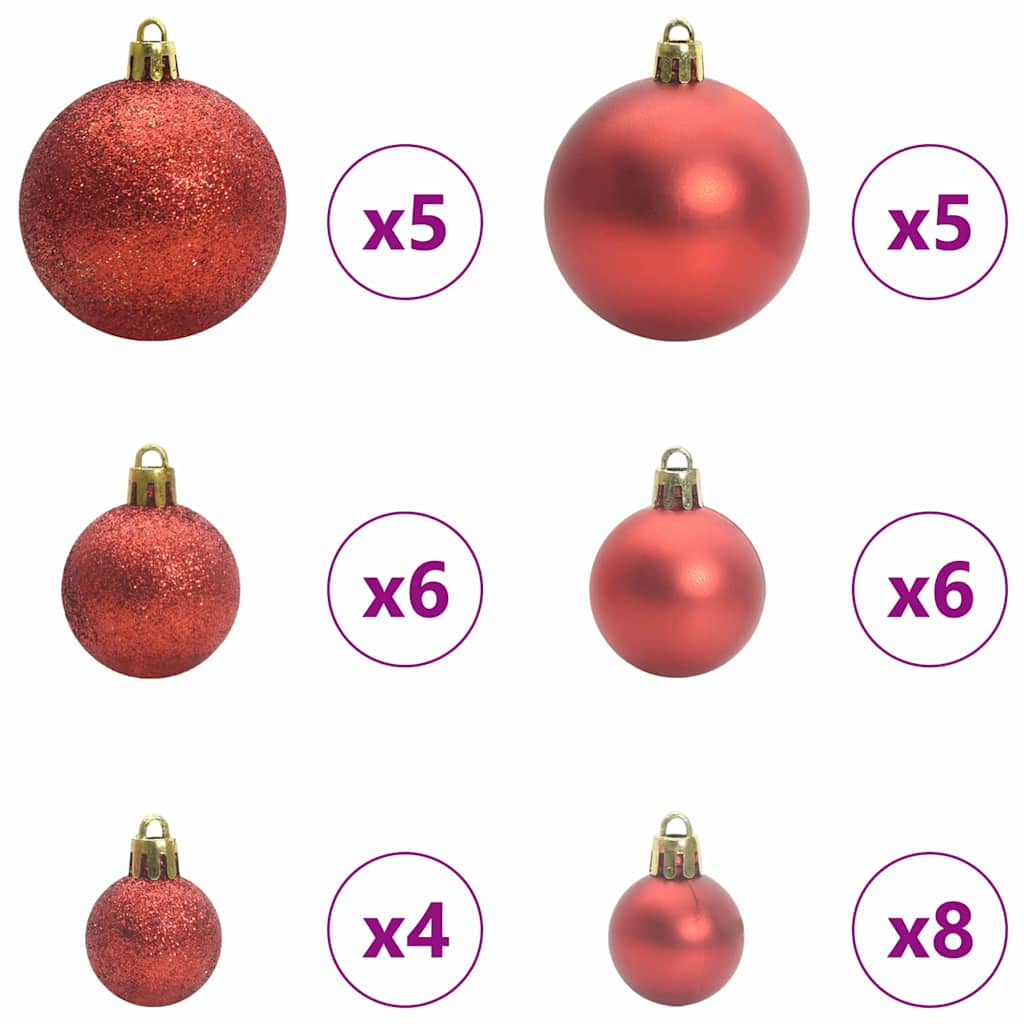 Konstgjord julgran Grön och Vit 120 cm PVC och metall